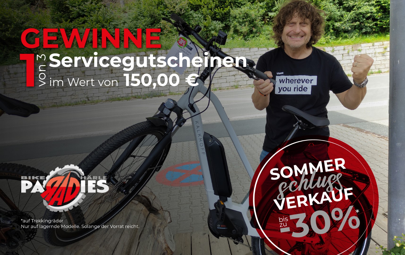 Verlosung und Sommerschlussverkauf - Bikeparadies Härle © creativomedia GmbH